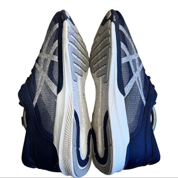 Asics FuzeX Rush Mens Running Trainers 10.5 Navy Blue T718N MSRP $139 - Picture 2 of 7